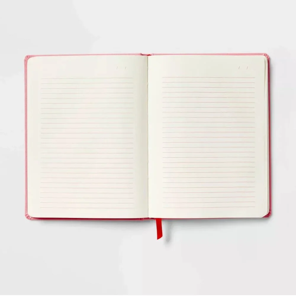 UP&UP Pink Red Strawberries Hardcover Lined Journal Notebook 240 Pgs NEW
